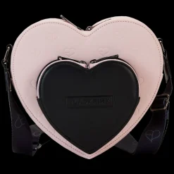 BLACKPINK Crossbody Bags< All-Over Print Heart Shaped Crossbody Bag