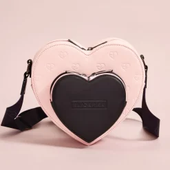 BLACKPINK Crossbody Bags< All-Over Print Heart Shaped Crossbody Bag