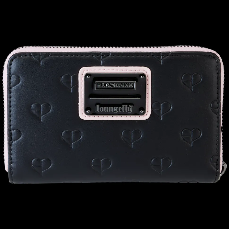 BLACKPINK Wallets< All-Over Print Heart Zip Around Wallet