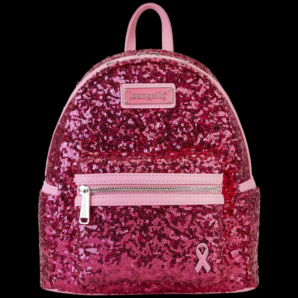 Breast Cancer Research Foundation Mini Backpacks< Exclusive Pink Ribbon Sequin Mini Backpack