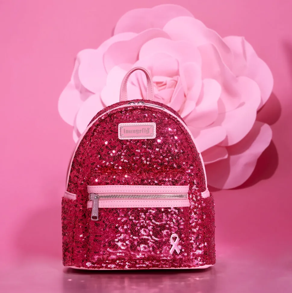 Breast Cancer Research Foundation Mini Backpacks< Exclusive Pink Ribbon Sequin Mini Backpack
