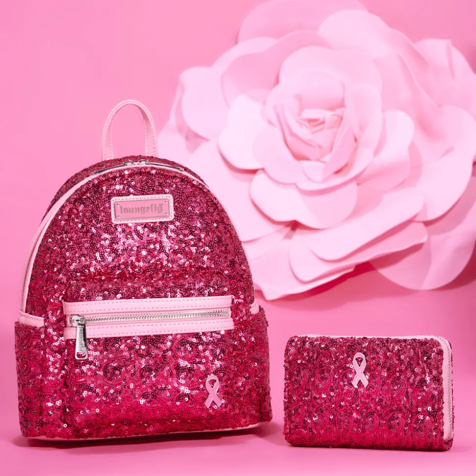 Breast Cancer Research Foundation Mini Backpacks< Exclusive Pink Ribbon Sequin Mini Backpack