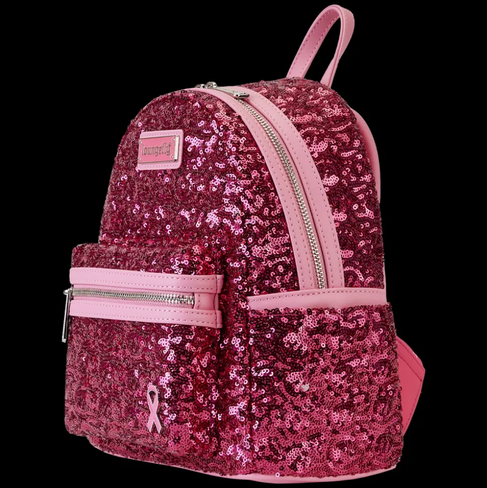Breast Cancer Research Foundation Mini Backpacks< Exclusive Pink Ribbon Sequin Mini Backpack