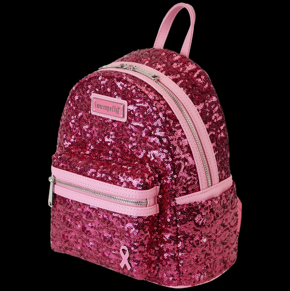 Breast Cancer Research Foundation Mini Backpacks< Exclusive Pink Ribbon Sequin Mini Backpack