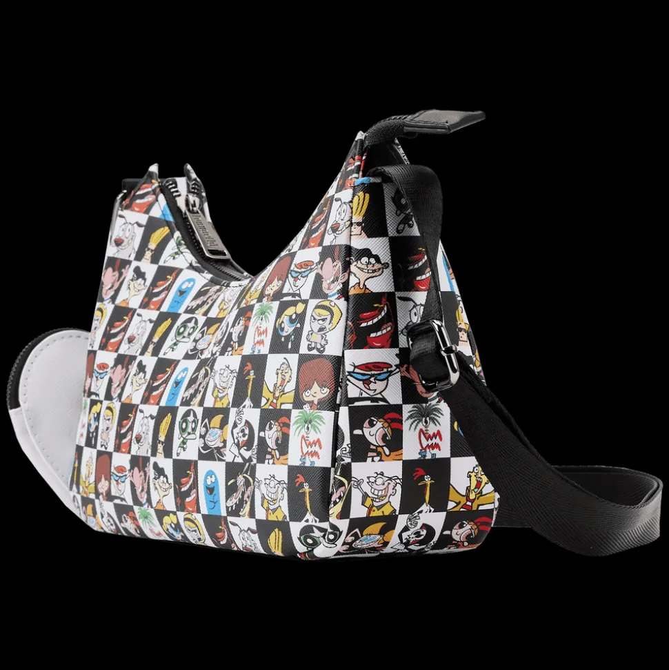 Cartoon Network Crossbody Bags< Retro Collage Crossbody Bag With Coin Pouch