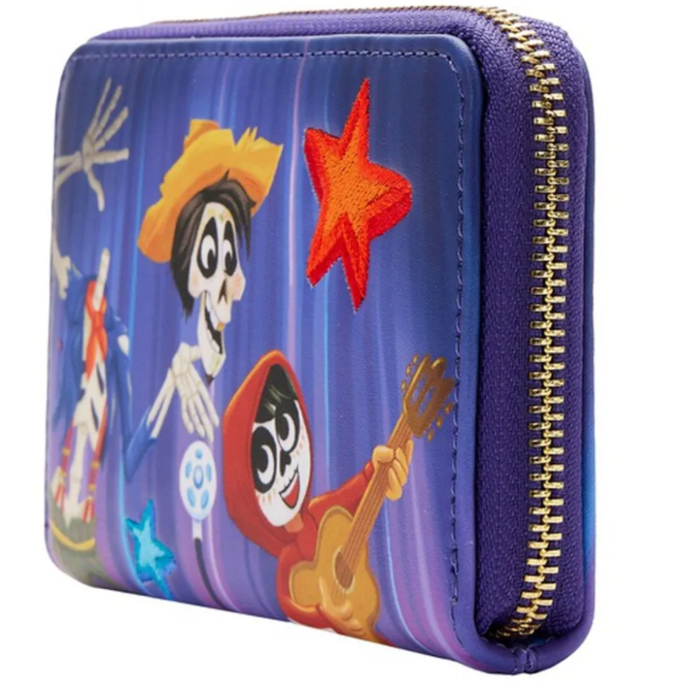 Pixar Wallets<Coco Miguel & Hector Performance Scene Zip Around Wallet