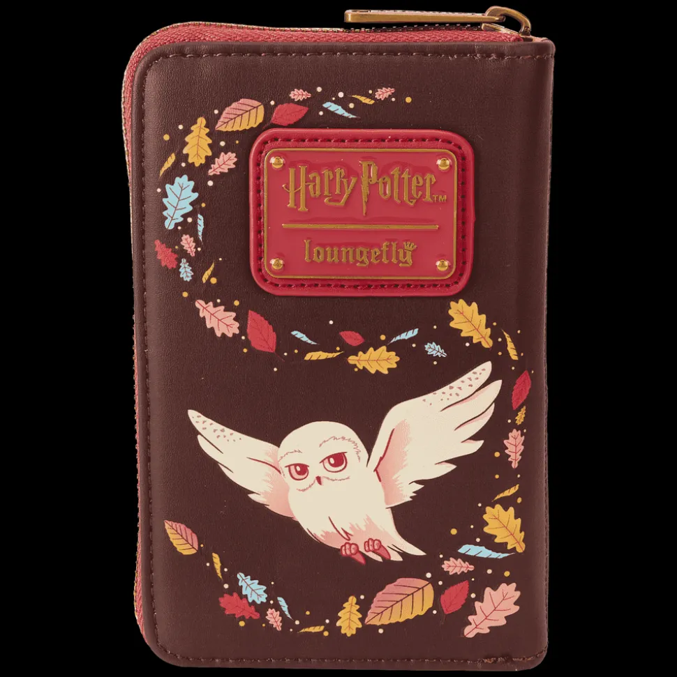 Harry Potter Wallets< Hogwarts Fall Leaves Zip Around Wallet