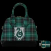 Harry Potter Crossbody Bags< Slytherin Patch Varsity Plaid Crossbody Bag