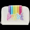 Lisa Frank Wallets< Rainbow Logo Zip Around Wallet