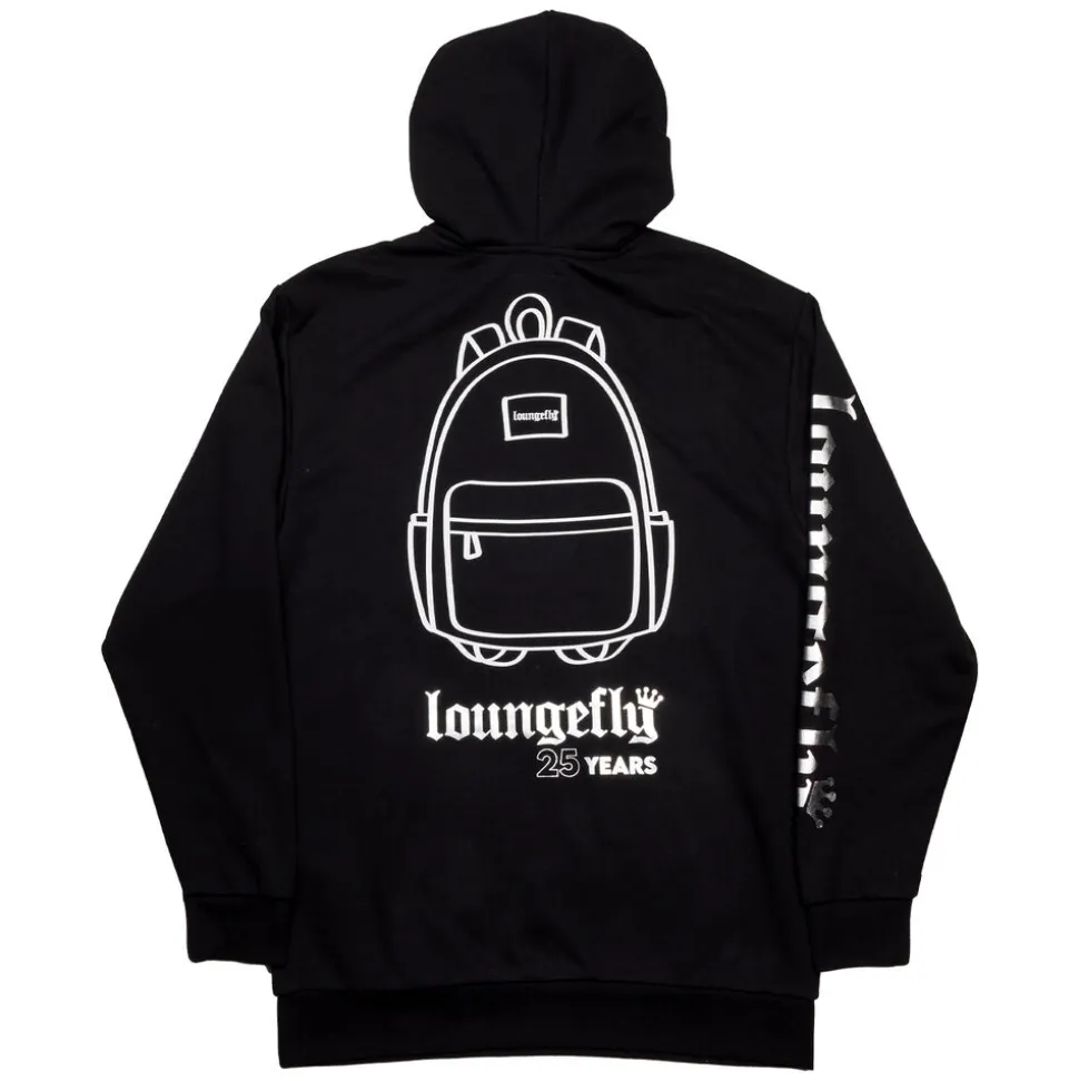 Unisex Loungefly Tops< 25Th Anniversary Logo Black Unisex Hoodie