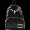 Marvel Mini Backpacks< Metallic Black Panther Cosplay Mini Backpack