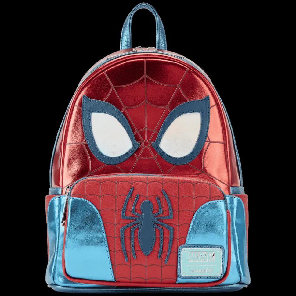 Marvel Mini Backpacks< Metallic Spider-Man Cosplay Mini Backpack