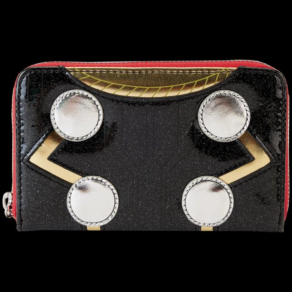 Marvel Wallets< Metallic Thor Cosplay Zip Around Wallet