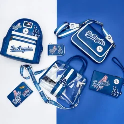 MLB Wallets< La Dodgers Patches Zip Around Wallet