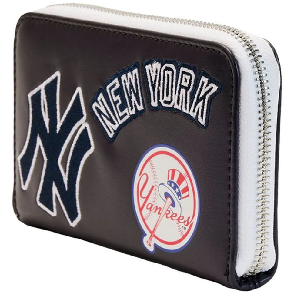 MLB Wallets< Ny Yankees Patches Zip Around Wallet