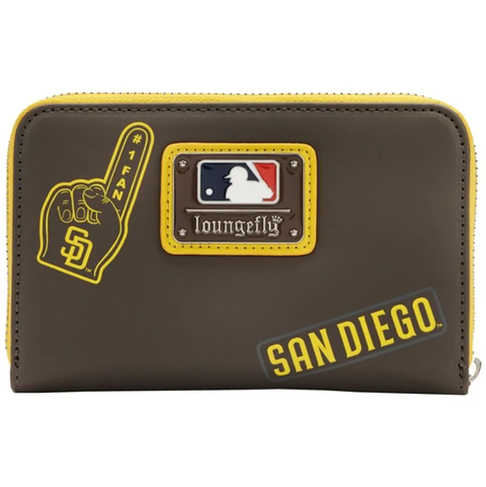 MLB Wallets< Sd Padres Patches Zip Around Wallet