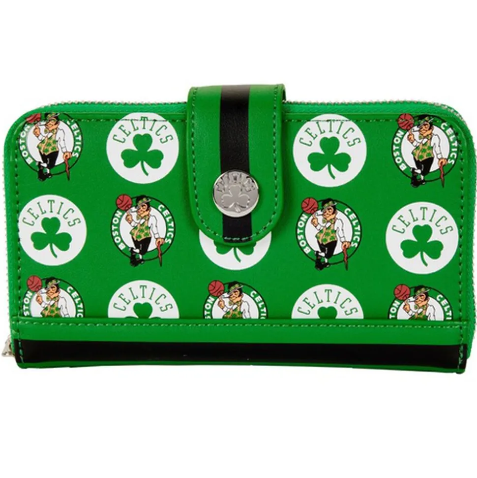 NBA Wallets< Boston Celtics Logo Zip Around Wallet