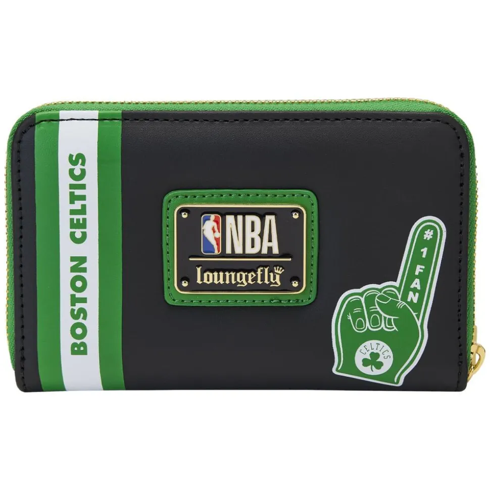 NBA Wallets< Boston Celtics Patch Icons Zip Around Wallet