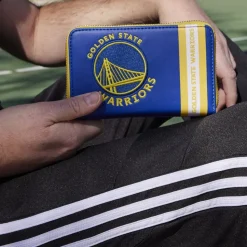 NBA Wallets< Golden State Warriors Patch Icons Zip Around Wallet