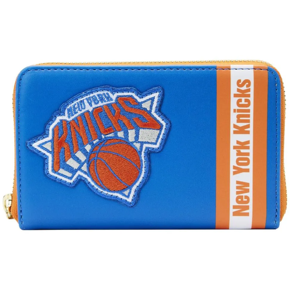 NBA Wallets< New York Knicks Patch Icons Zip Around Wallet