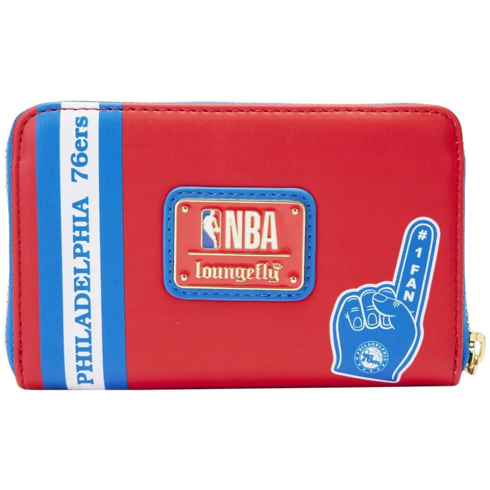 NBA Wallets< Philadelphia 76Ers Patch Icons Zip Around Wallet