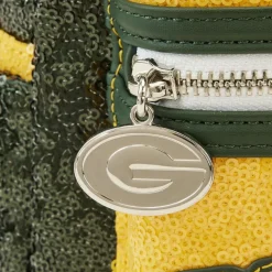 NFL Mini Backpacks< Green Bay Packers Sequin Mini Backpack