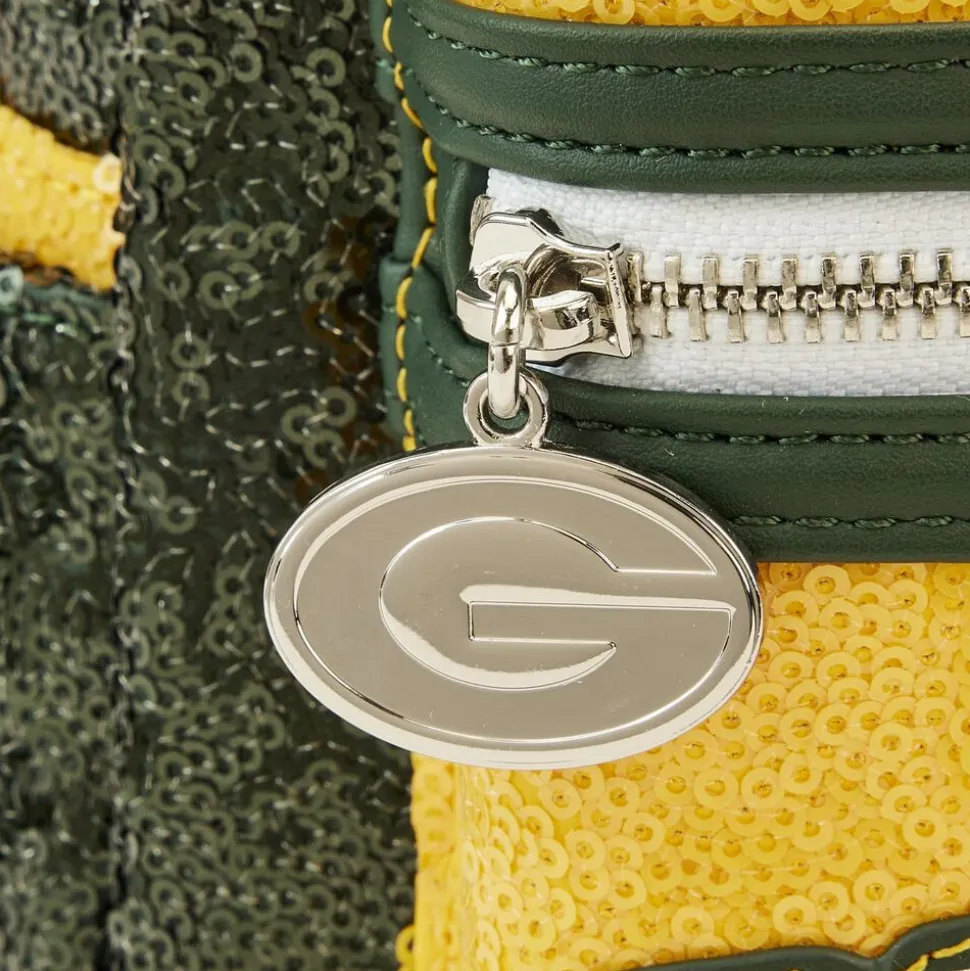 NFL Mini Backpacks< Green Bay Packers Sequin Mini Backpack