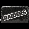 NFL Wallets< Las Vegas Raiders Sequin Zip Around Wallet