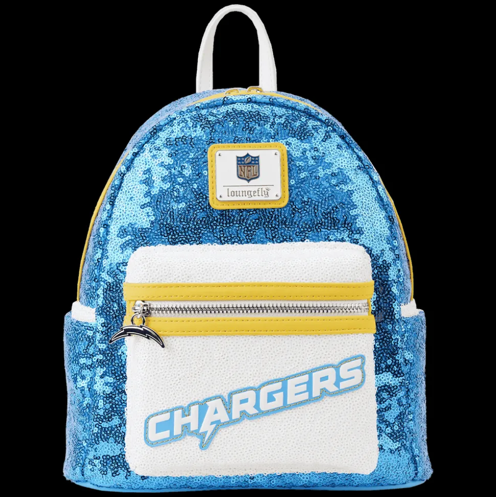 NFL Mini Backpacks< Los Angeles Chargers Sequin Mini Backpack