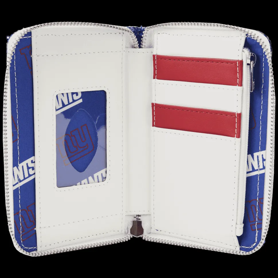 NFL Wallets< New York Giants Sequin Zip Around Wallet