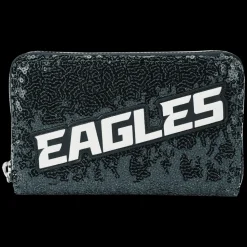 NFL Wallets< Philadelphia Eagles Sequin Zip Around Wallet