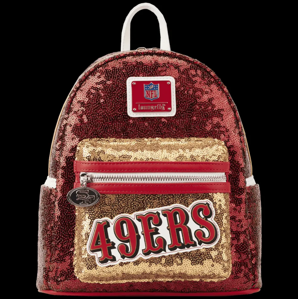 NFL Mini Backpacks< San Francisco 49Ers Sequin Mini Backpack