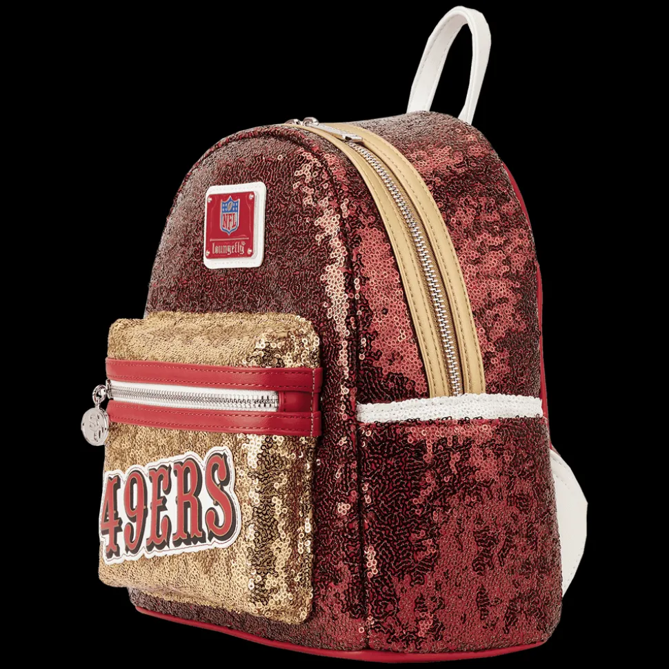 NFL Mini Backpacks< San Francisco 49Ers Sequin Mini Backpack
