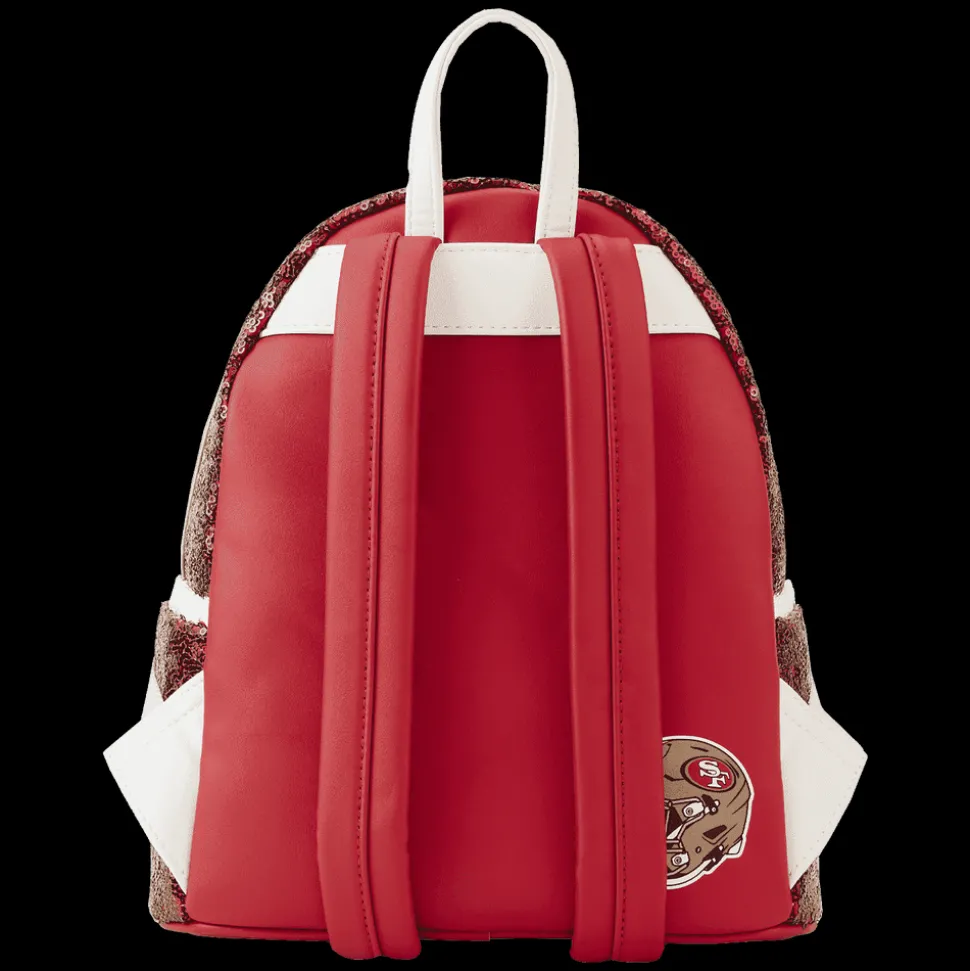 NFL Mini Backpacks< San Francisco 49Ers Sequin Mini Backpack