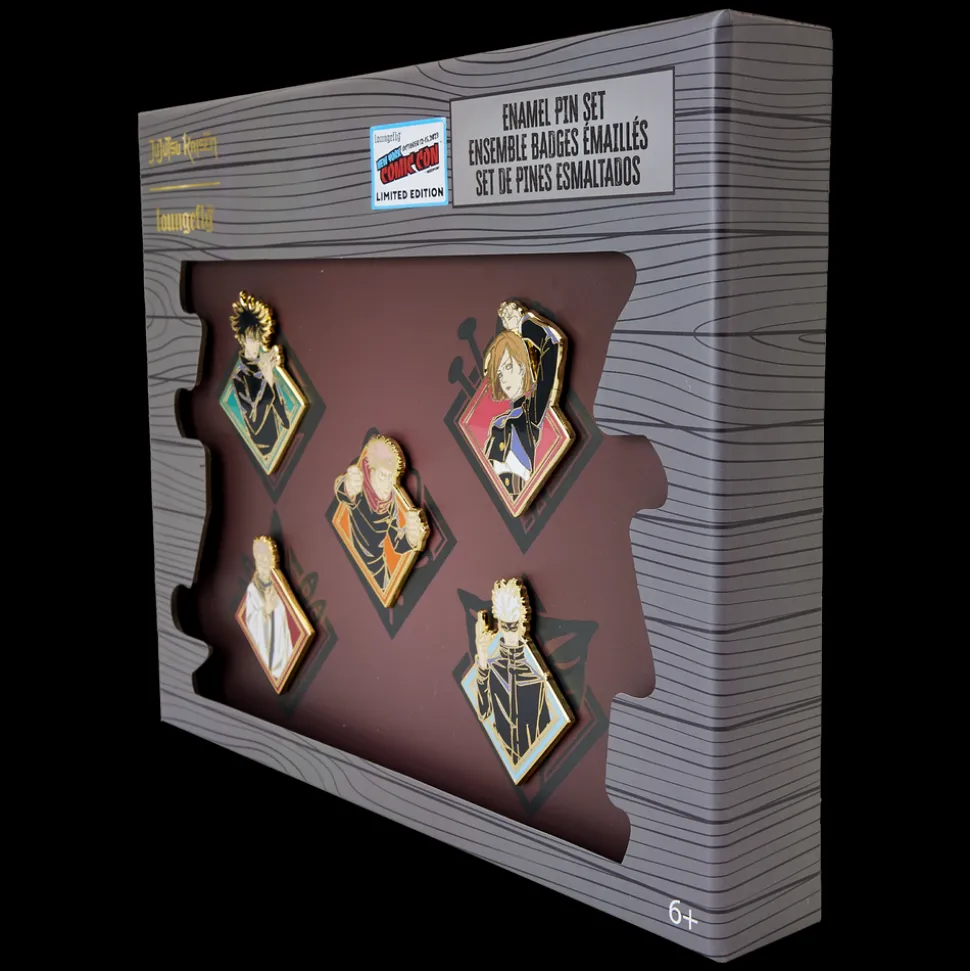 Jujutsu Kaisen Enamel Pins<Nycc Limited Edition Character 5Pc Pin Set
