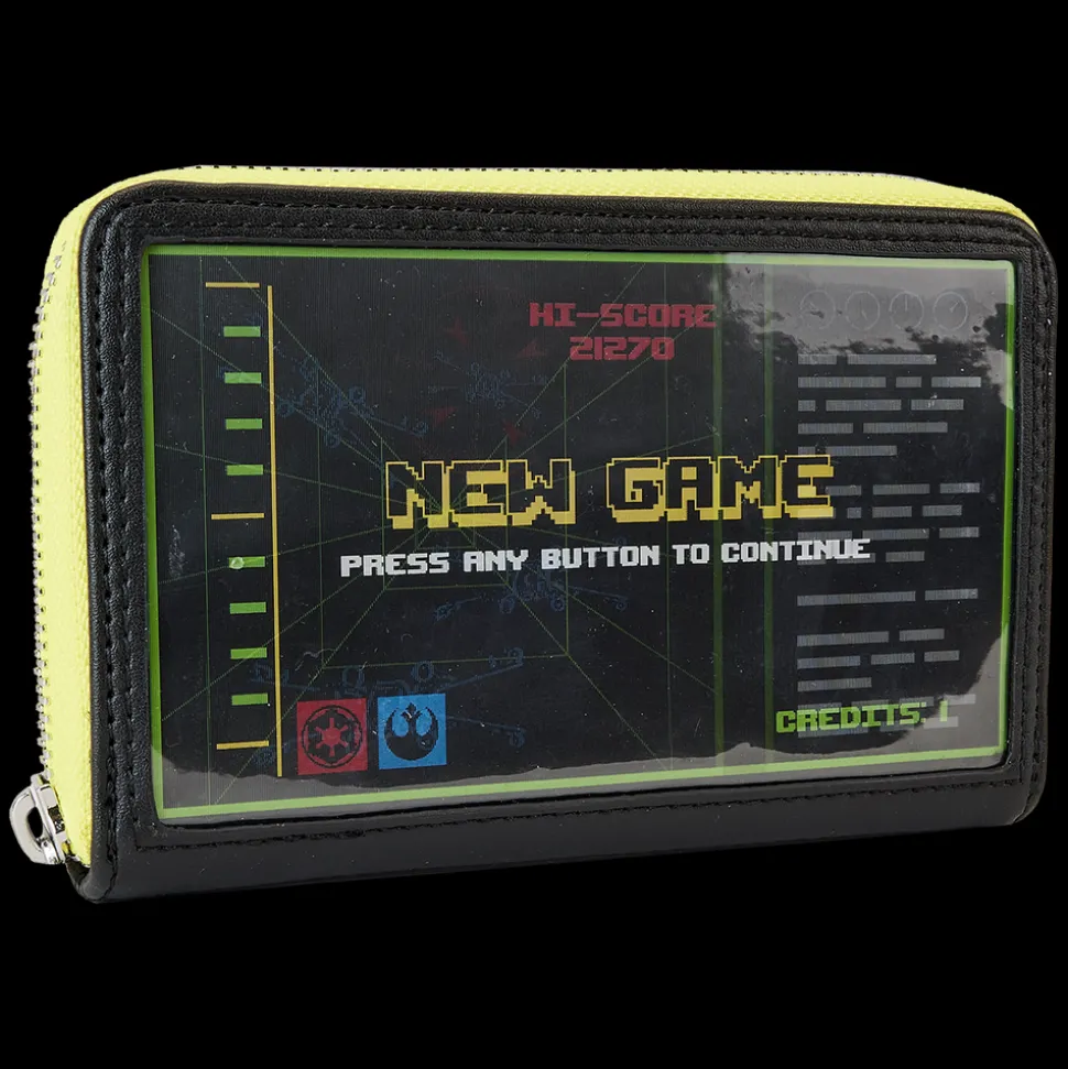 Star Wars Wallets<Nycc Limited Edition Vintage Video Game Lenticular Zip Around Wallet