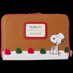 Peanuts Wallets< Snoopy Gingerbread Wreath Scented Zip Around Wallet