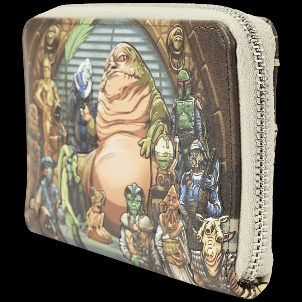 Star Wars Wallets<: Return Of The Jedi Jabba'S Palace Zip Around Wallet