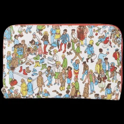 Where's Waldo Wallets< All-Over Print Zip Around Wallet